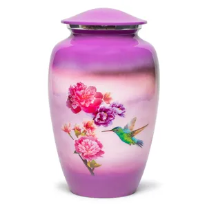 Urna para Adultos de Artesanía Increíble, Grande, Estilo Americano Colibri, Hecha en Uttar Pradesh - Product Image 1