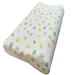 Customizable OEM bamboo cover cartoon cotton baby pure latex single Children's latex Pillows for Kids that are in stock