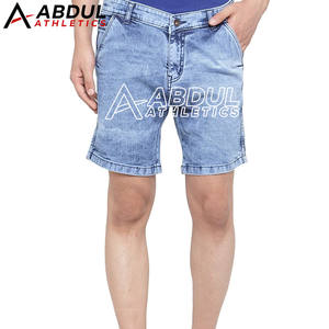 กางเกงยีนส์ขาสั้นลำลองปี 2026 ขายดีที่สุด กางเกงยีนส์ขาสั้นผู้ชาย กางเกงยีนส์ขาสั้นปักโลโก้ตามสั่ง สำหรับขายออนไลน์ - Product Image 4