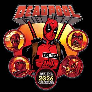 2026 Marvel for Deadpool Desk <b>Calendar</b> Table Clock Photo Frame Paper Printed <b>Calendar</b> for Promotion - Product Image 1