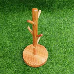 Porte-tasse en bois écologique pour la cuisine à domicile organisateur d'arbre support de tasse à café multifonctionnel peu encombrant ensemble de support de luxe - Product Image 4