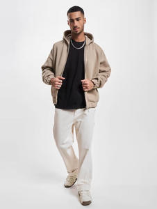 Sweat à capuche à fermeture éclair pour hommes, sweat à capuche décontracté à manches longues avec poches avant, coupe décontractée, streetwear confortable - Product Image 2
