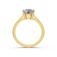 Bague pour femme en or blanc 9 carats de qualité supérieure, diamant brillant de 1,85 ct cultivé en laboratoire, certifié IGI, design de luxe, fourni par l'Inde