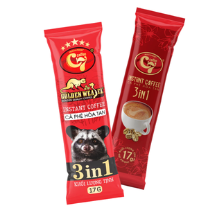 Hucafood 3in1 Café instantané Saveur de chocolat 18 Stick Pack Box Combine Café Crémier Sucre Sel pour un goût doux et lisse - Product Image 1