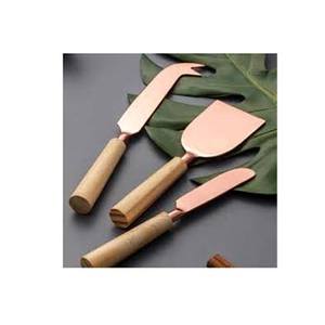 Ensemble de couteaux à fromage et d'épandeurs en acier inoxydable poli argenté avec manche forgé Ensembles d'outils à fromage - Product Image 6