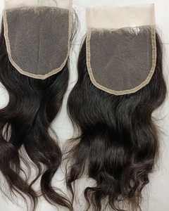 2 paquetes de cabello indio de alta calidad de 22 \ "bastante suelto onda profunda recto 5x5 HD cierre individual doble dibujado - Product Image 1