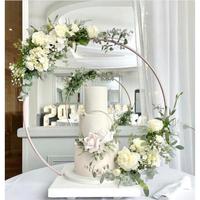 Support à gâteau en arc de haute qualité, support à gâteau de mariage, décoration de fête de mariage à prix abordable