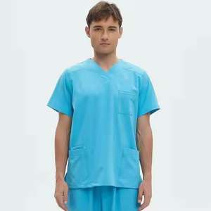 Uniformes Médicos Personalizados de Fábrica, Bata de Laboratorio con Logotipo, Conjunto de Uniformes Médicos para Mujer, Hombre, Unisex, Marca Privada, Una Pieza, 100% Algodón, Uso Hospitalario - Product Image 1