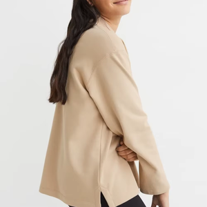 Qualité supérieure Femmes Sweats Ras Du Cou Meilleur Prix Sweats pour Femmes Couleur Unie Sweat À Manches Longues - Product Image 5