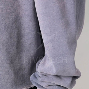 Sudaderas con Capucha Unisex de Primera Calidad, Lavado Ácido, Diseño Sólido, Forro Polar, Tallas Grandes, para Invierno - Product Image 6