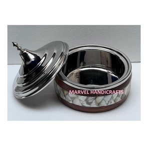 Casseroles de mariage, incrustation de nacre, bois, acier inoxydable, chauffe-aliments, marmite de service en nacre, ensembles d'ustensiles de cuisine - Product Image 2