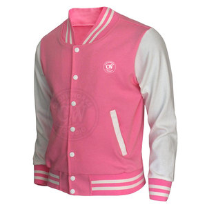 Venta en línea de los hombres más vendidos chaqueta de lona transpirable Letterman con logotipo frontal - Product Image 1