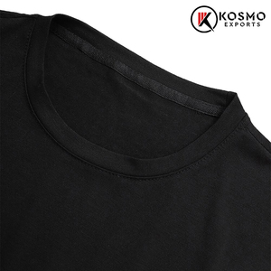 Option d'impression vierge de t-shirt en coton noir pur personnalisé de haute qualité pour hommes disponible - Product Image 4