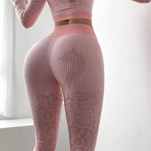 Ensemble de sport à manches longues et Leggings pour femmes, vêtements de Fitness, de Yoga, d'entraînement, 2022 - Product Image 3