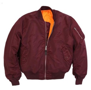 Blouson aviateur bleu marine en satin léger pour hommes personnalisé en gros toile zippée avec col montant et poches boutonnées coupe-vent - Product Image 6