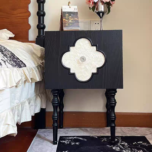 Luxury <b>Bedside</b> Cabinet with Drawers Modern Nightstand Bedroom Set - Product Image 2