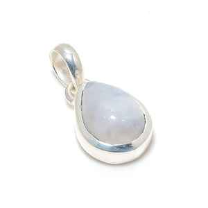 Colgante de Piedra Lunar Natural con Engaste de Bisel en Forma de Pera en Plata de Ley 925, Estilo Bohemio para Mujer, Joyería Hecha a Mano al por Mayor - Product Image 4
