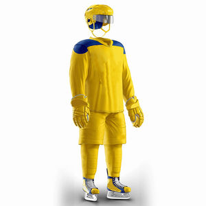 Conjunto de camiseta de hockey sobre hielo de diseño personalizado para hombre Nombre del equipo OEM impreso con técnicas de sublimación Ropa de hockey de alta calidad - Product Image 1