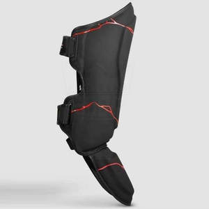 Protector de Espinillas de Cuero para Boxeo y MMA 2026, Alta Calidad, Ligero, Transpirable, Protección, Logotipo Personalizado, Ajustable - Product Image 4