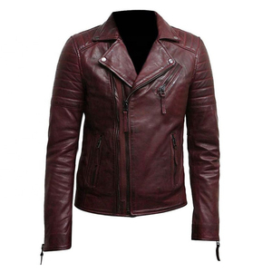 Men's Leather Jacket Wholesale Waterproof Motorcycle New Fashion Motorbike Riding Custom Front High Quality OEM Service - Product Image 1