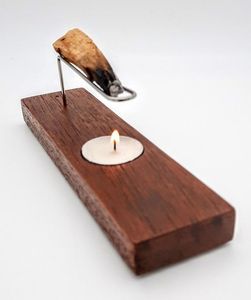 Porte-encens rond en laiton avec centre sphérique, style japonais minimaliste, support pour bâtonnets d'encens, plaque récupérateur de cendres, décoration d'intérieur - Product Image 2