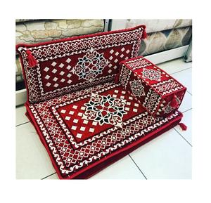 Sièges de sol arabes Canapé de sol arabe Sol de siège arabe | 90x70x10cm 3 pièces 1 Set - Product Image 4