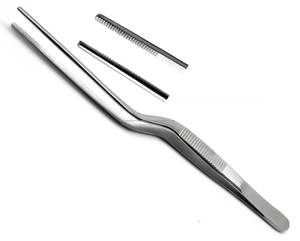 Pinzas Adson Bayonet de Acero Inoxidable, Pinzas Quirúrgicas para Aplicación de Apósitos, Punta Serrada, Instrumentos Médicos Quirúrgicos, Kit Quirúrgico Manual - Product Image 4