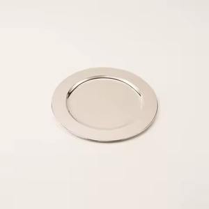 Assiettes de chargeur de couleur dorée au design de luxe avec couleurs et tailles personnalisées pour les hôtels dessus de table de service décoratif - Product Image 2