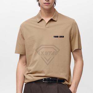 Polo de golf Performance pour hommes 100% jersey de coton respirant évacuant la sueur décontracté coupe standard polos de golf - Product Image 1