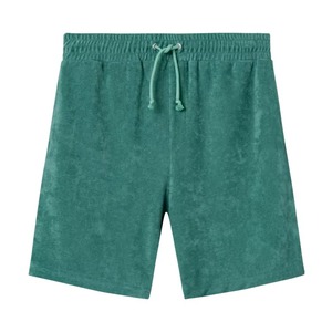 Pantalones cortos informales de algodón para hombre, cintura elástica con cordón y bolsillos, sólidos, transpirables, holgados, para entrenamiento en la playa, gimnasio, deporte - Product Image 6