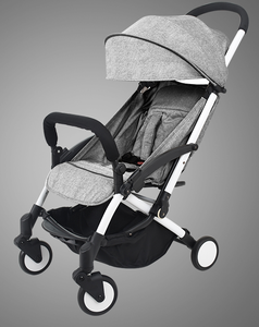 Hot bán Trọng lượng nhẹ Linen xe đẩy em bé di động nhỏ Gấp thiết kế tự đứng tựa lưng ngả mang kéo thanh cho thành phố - Product Image 2