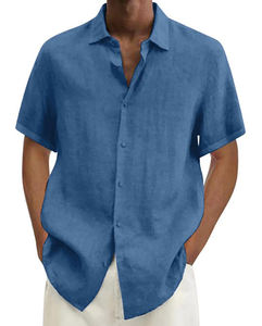 2025 nouveauté hommes Vintage imprimé fleuri flanelle robe chemise 100% coton simple bouton fermeture écologique OEM Service - Product Image 1