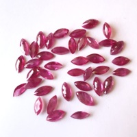 3x6mm Spinelle naturelle rouge rose taille marquise, facettée, calibrée, provenance Mozambique, pour la fabrication de bijoux, Vivaaz Gems, vente en gros, IGI Heat Color