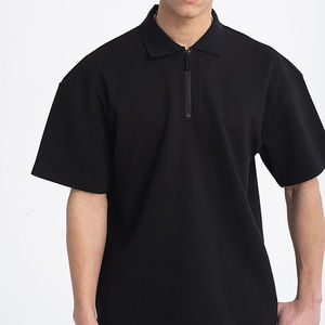 Meilleur OEM Nouvelle Qualité Hommes Décontracté Été Coton Design Propre Logo Hommes Fermeture Éclair Polo Nouveau Design - Product Image 5