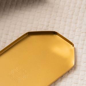 Bandeja de Servicio Octogonal de Metal Dorado de Lujo, Plato Decorativo Minimalista para Decoración del Hogar, Hotel, Restaurante, Mesa de Centro, Tocador - Product Image 5