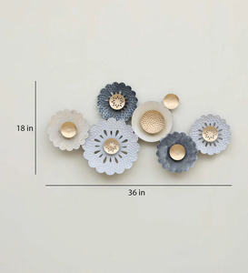 Design floral Vintage fer mur Art panneau fabriqué à la main en métal maison décoration intérieure élégant suspendu mur caractéristique - Product Image 3