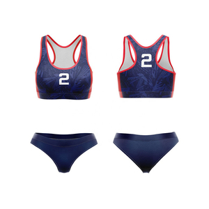 บราและเจอร์ซีย์เล่นกีฬาวอลเลย์บอลชายหาดแห้งเร็วสำหรับเด็กผู้หญิงดีไซน์ใหม่ - Product Image 2