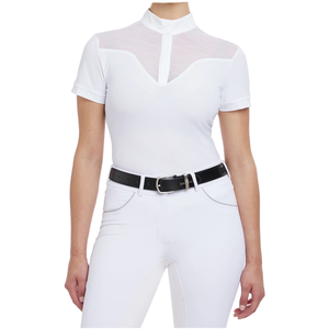 Women Horse Riding Shirt Lightweight Athletic Fit Long Sleeve Equestrian Top <b>Stretch</b> Fabric Moisture Control Riding Apparel - Product Image 4