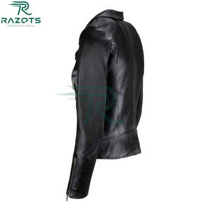 Chaqueta de Cuero para Mujer, 100% Piel de Oveja Genuina, Chaqueta de Cuero para Mujer para Invierno, Gran Venta - Product Image 2