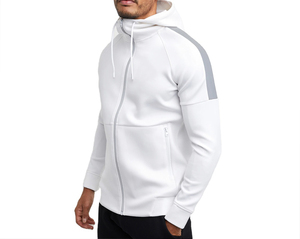Conjunto de chándales con etiqueta personalizada Algodón Spandex Ropa deportiva Sudadera con capucha Pantalones largos Chándal de dos piezas para hombres - Product Image 1