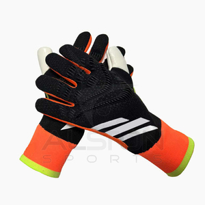 Gants de gardien de but de football en nylon professionnel Gants de football personnalisés avec logo et conception avec protection Tricot en latex - Product Image 6