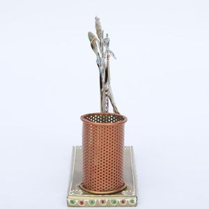 Krishna Multicolour Iron Metal <b>Pen</b> Stand for Home Decor - Product Image 5