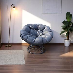 Modern Design <b>Poly</b> <b>Rattan</b> Aluminum Frame Swivel Chair with Cushion Fast Delivery <b>Garden</b> Swing Outdoor <b>Furniture</b> Patio Swings - Product Image 1