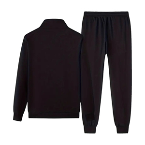 ชุดวอร์มกีฬาผู้ชายแบบมีฮู้ดสำหรับฤดูหนาว ระบายอากาศได้ดี เหมาะสำหรับวิ่งและออกกำลังกาย ชุด 2 ชิ้น - Product Image 2