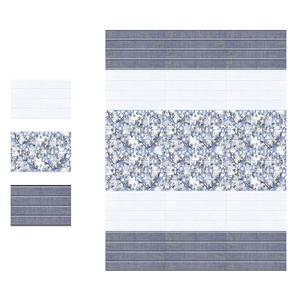 กระเบื้องเซรามิคติดผนังเคลือบสีน้ำตาลลายดอกไม้300x450mm - Product Image 6