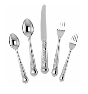 Juego de cubiertos de acero inoxidable Nuevo mango Precio al por mayor de artículos de regalo de acero con espejo de la India - Product Image 5