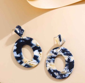 Pendientes de Resina Bordados a Mano, Joyería de Moda de Acero Inoxidable para Mujeres y Niñas, Estilo Clásico para Bodas, Alta Calidad - Product Image 2