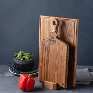 Tabla de cortar de mármol blanco y madera natural, accesorios de cocina de 12x8x0,3 pulgadas, utensilios de estilo americano