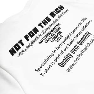 T-shirt Script | T-shirt surdimensionné 280 GSM avec épaules tombantes | T-shirt Streetwear 100% coton avec impression de la poitrine et du dos du logo Script - Product Image 6