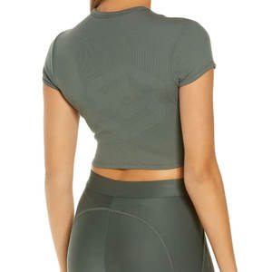 Top Corto Casual de Verano para Mujer, Ecológico, 100% Algodón, Transpirable, Alta Calidad, Venta al por Mayor - Product Image 3